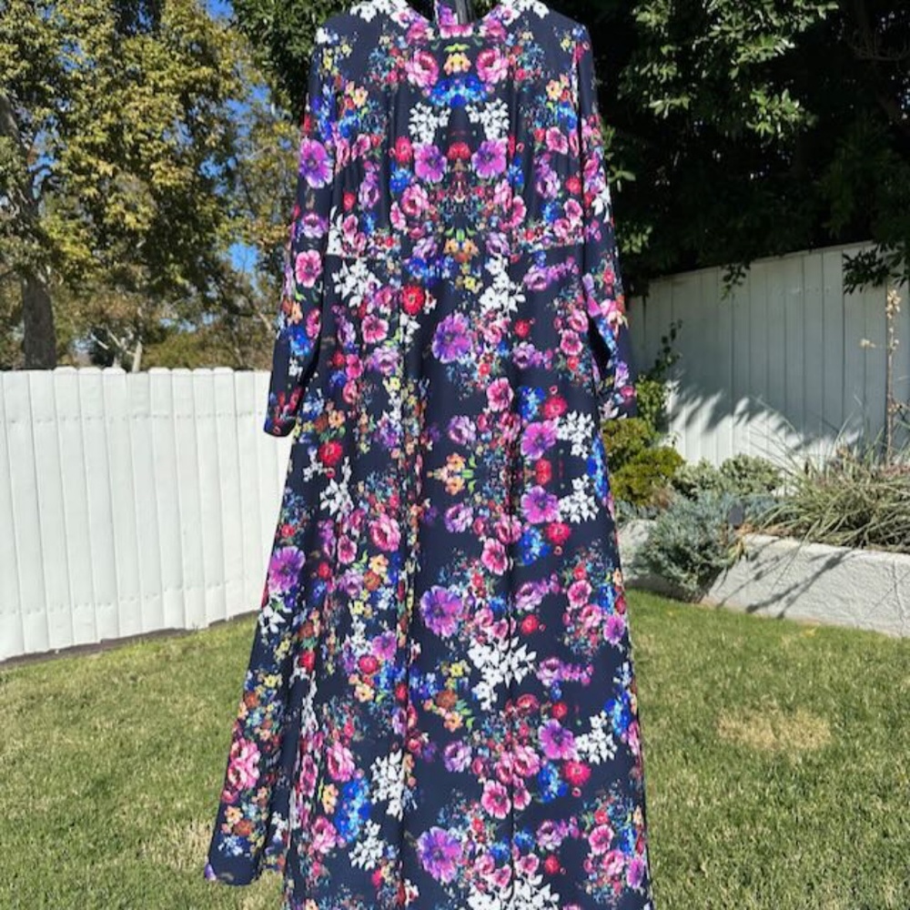 Anna Hariri Floral Maxi Dress